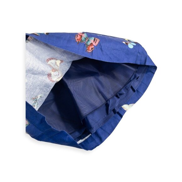 Anthropologie Linen Butterfly Print Skirt SZ 12 Boho Coquette Charm - Picture 4 of 10